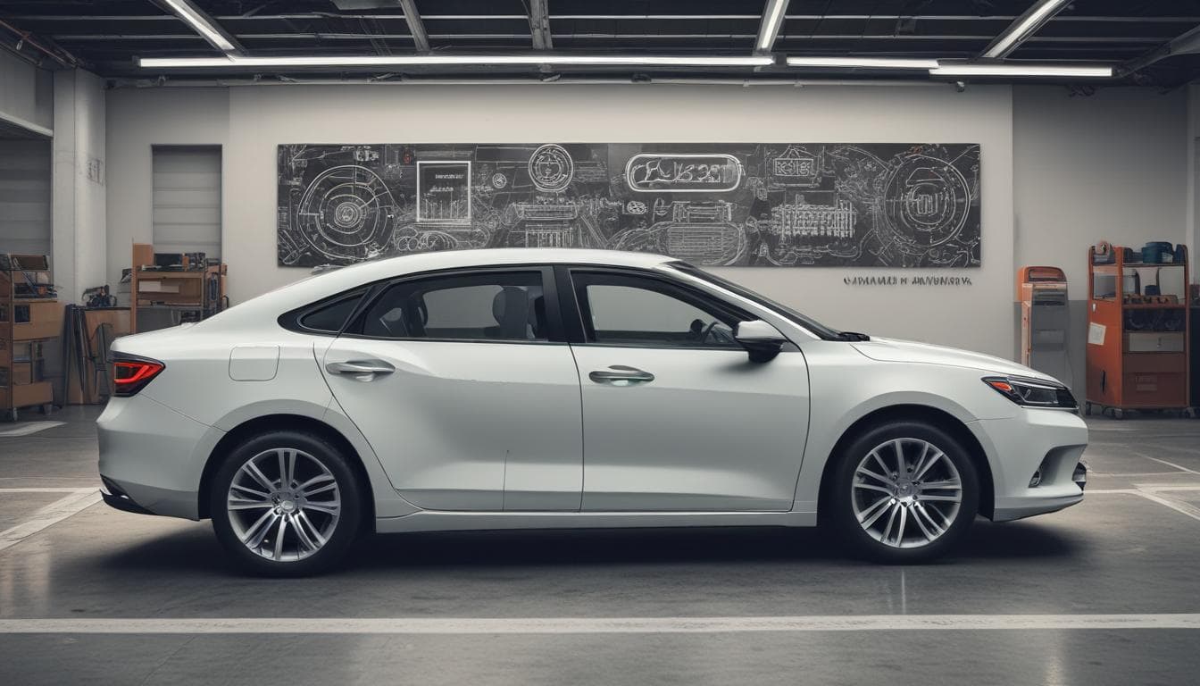 Imagem de um cliente usando RA para visualizar um carro