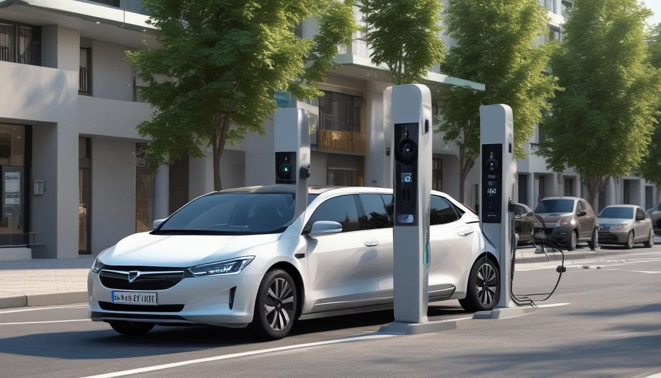 Elektrikli araç şarj istasyonu resmi