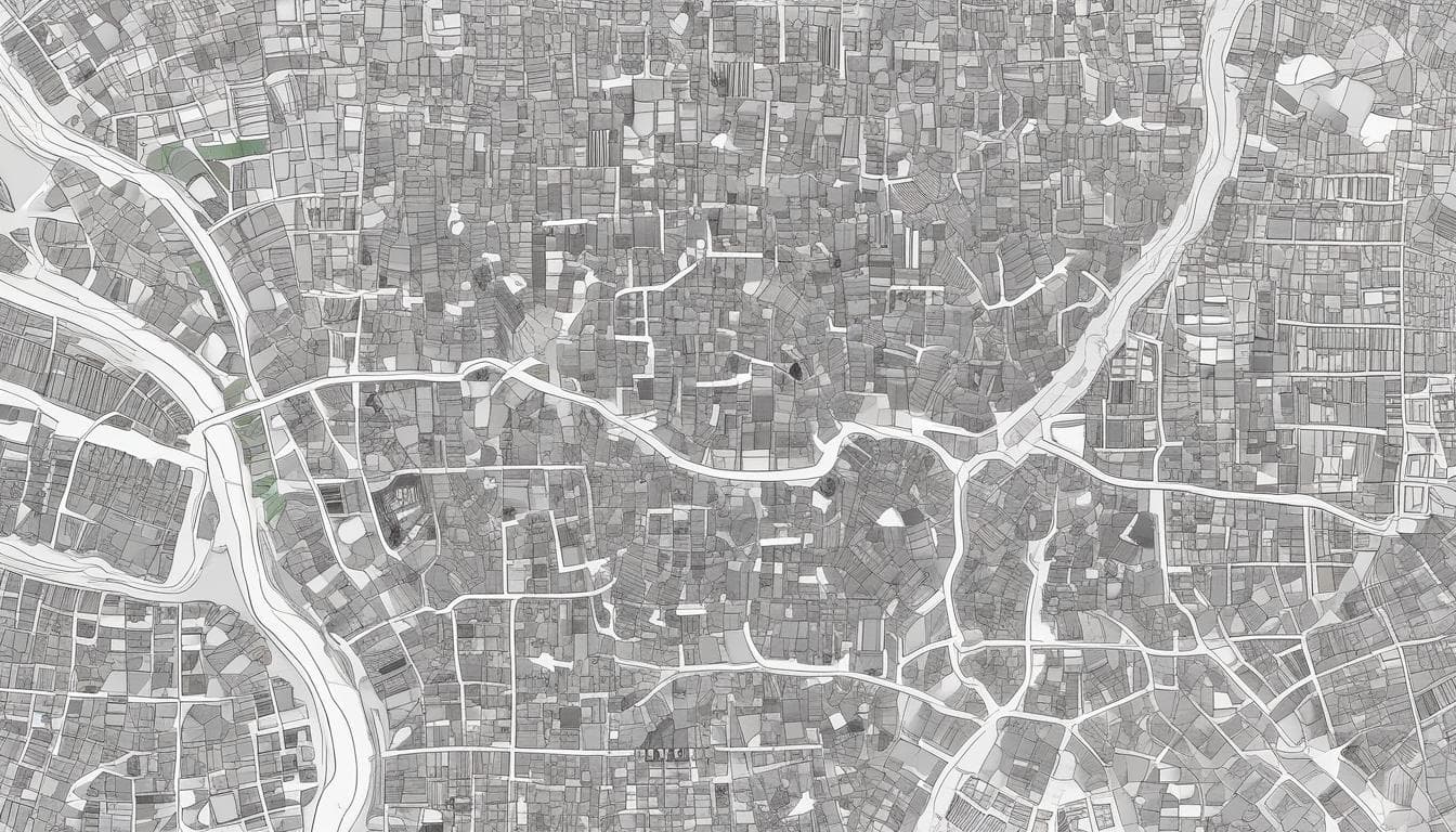 Imagem: Mapa mostrando a densidade de carregadores para VEs em uma cidade