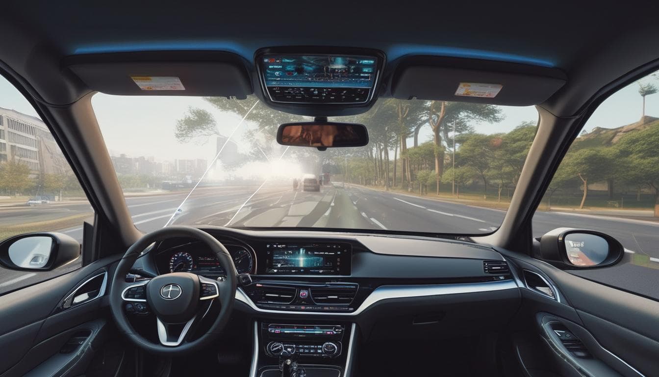 Placeholder per immagine di un head-up display con realtà aumentata