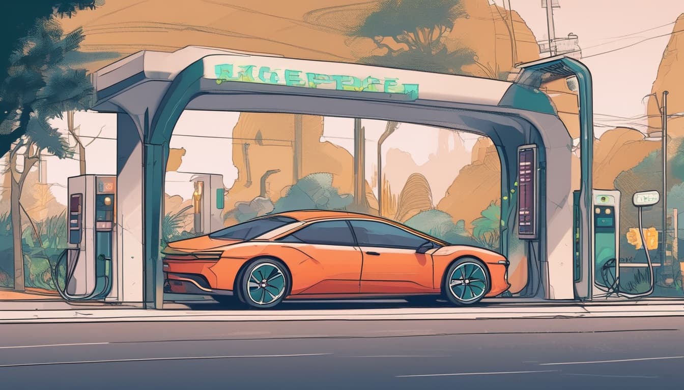 Illustration représentant les perspectives d'avenir de la recharge ultra-rapide