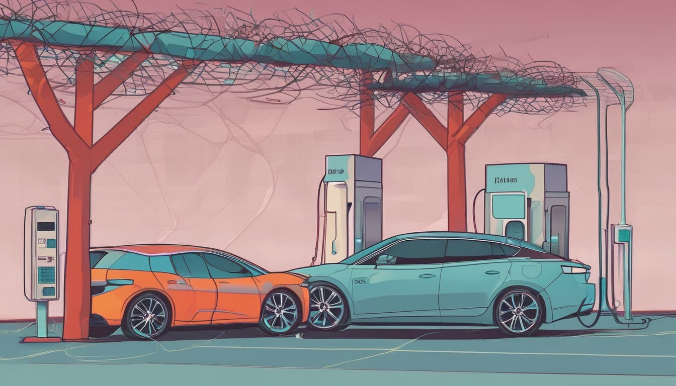 Schéma illustrant l'infrastructure réseau nécessaire pour la recharge ultra-rapide