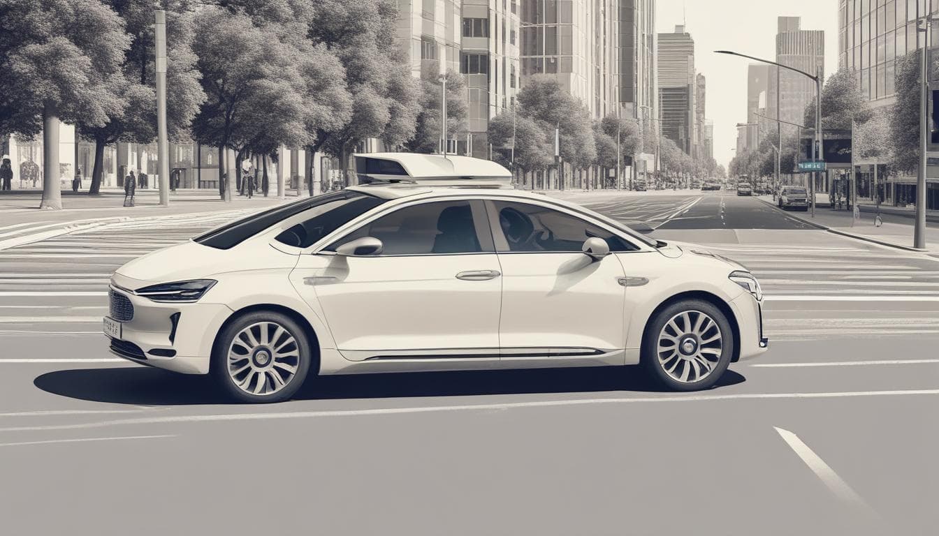 Bild eines autonom fahrenden Autos