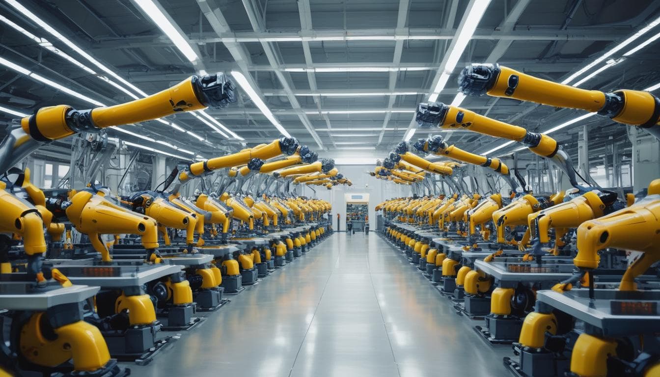 Image: Robots on an assembly line