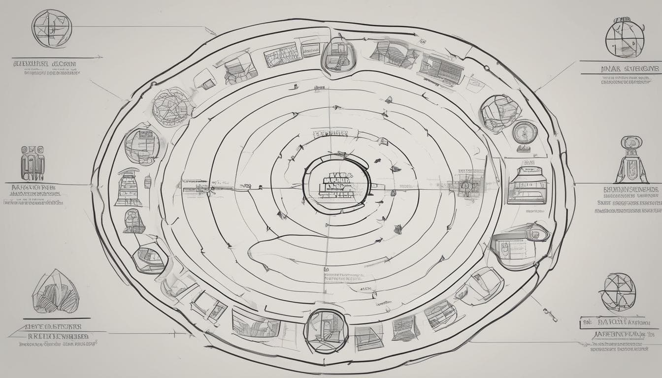Imagem com diagrama de circularidade na indústria automotiva