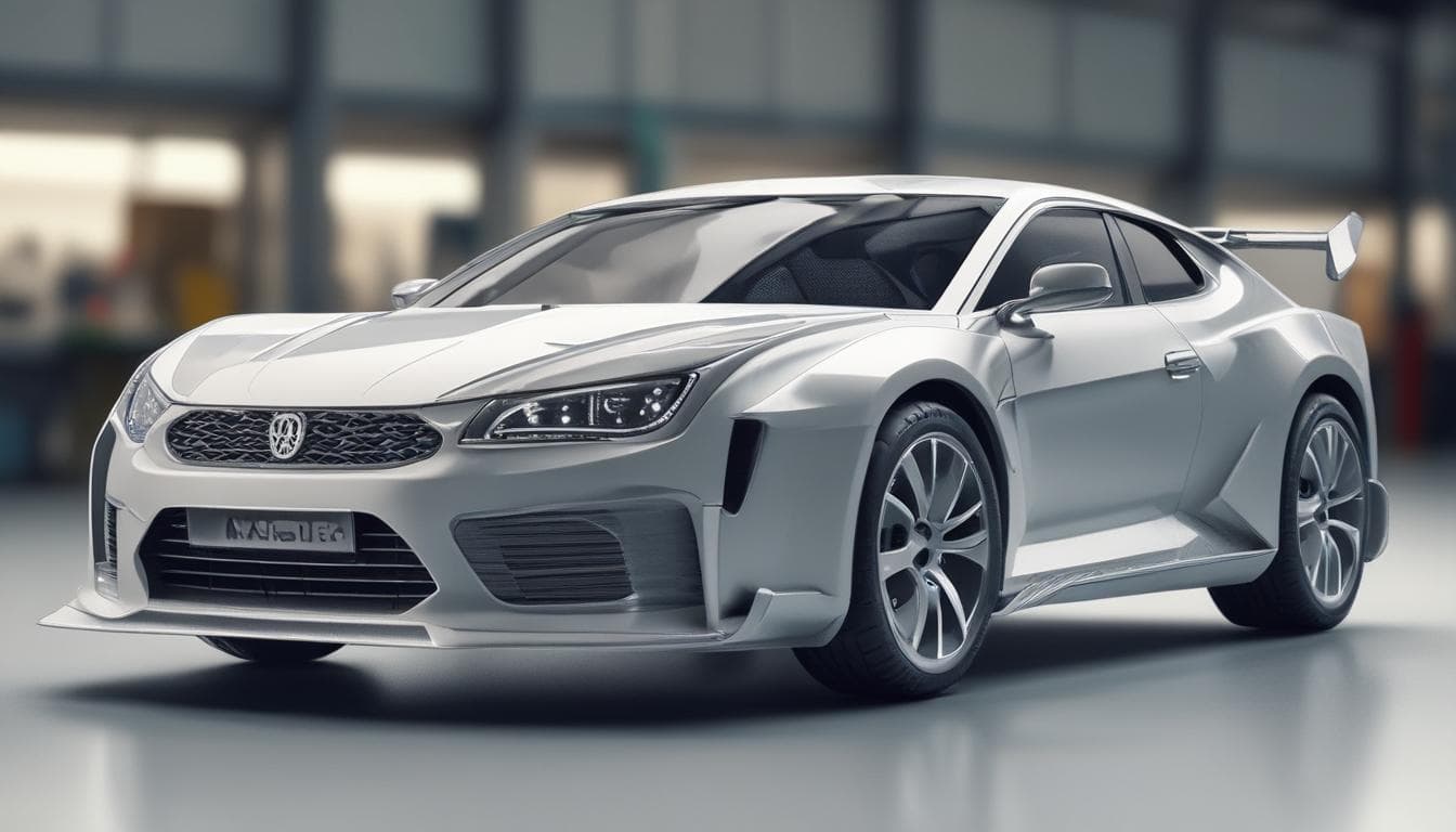 Imagem: Impressora 3D fabricando peças de carro