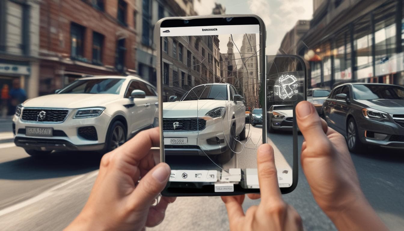 Imagem: Consumidor usando realidade aumentada para visualizar opções de personalização