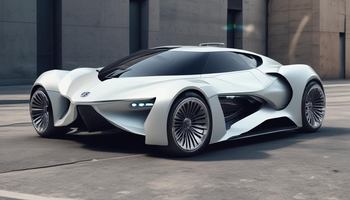 Alt text: Immagine di un'auto futuristica e personalizzata