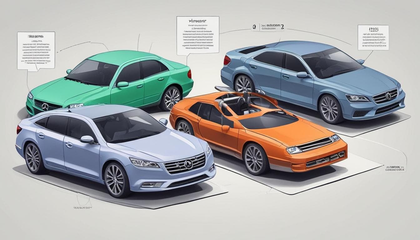 Image: A diagram illustrating the different subscription tiers for car software