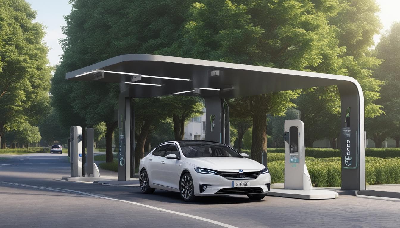 Elektrikli araç şarj istasyonu resmi