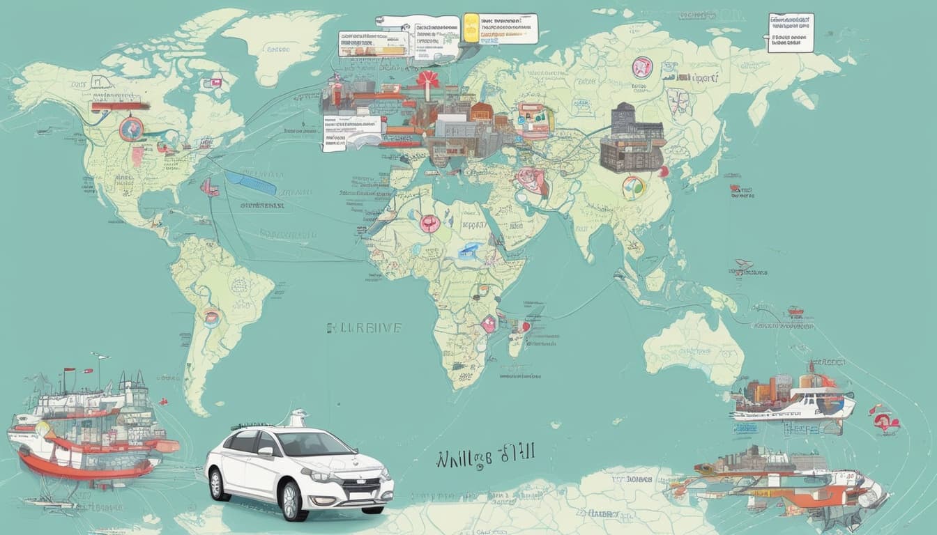 Globale Karte mit V2G-Pilotprojekten