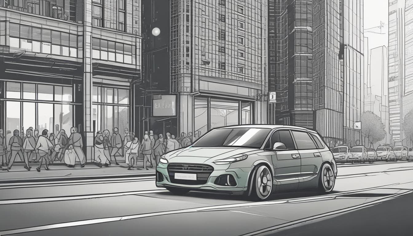 Illustration d'une application d'autopartage basée sur la blockchain