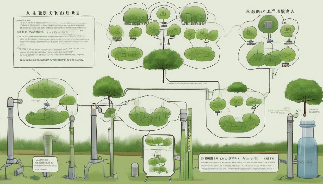 藻类生物燃料生产示意图