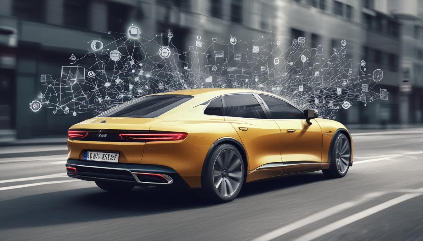 Bild eines autonomen Fahrzeugs mit Sensorik