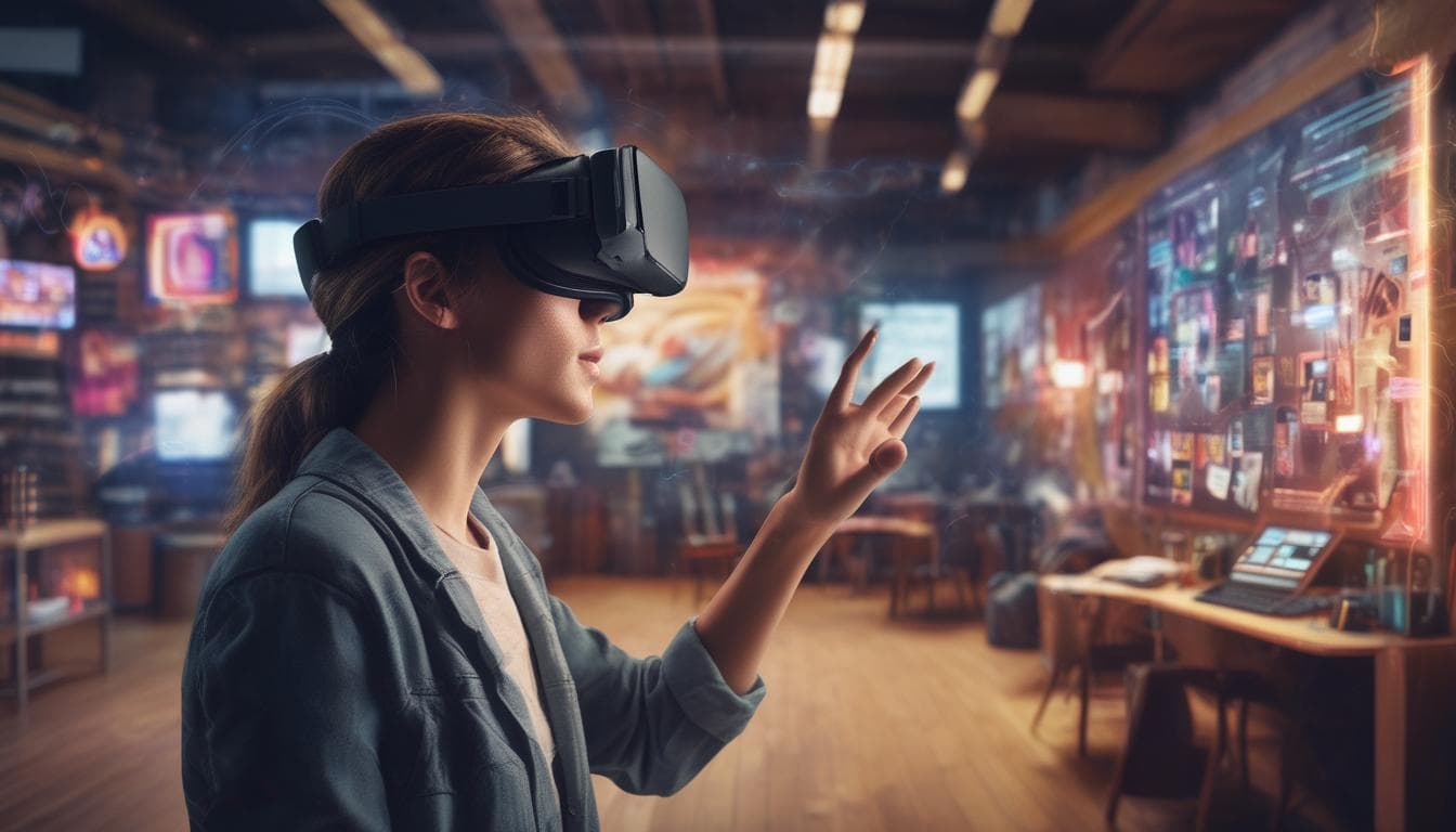Image: Designer using VR headset