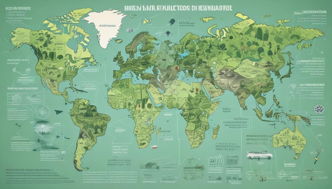 Carte du monde représentant les principaux producteurs de ressources nécessaires aux véhicules écologiques