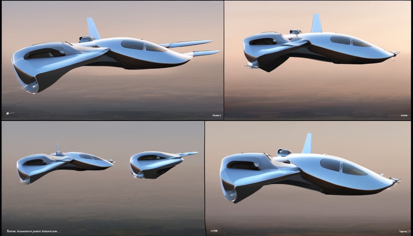 eVTOL 概念设计图或原型机照片