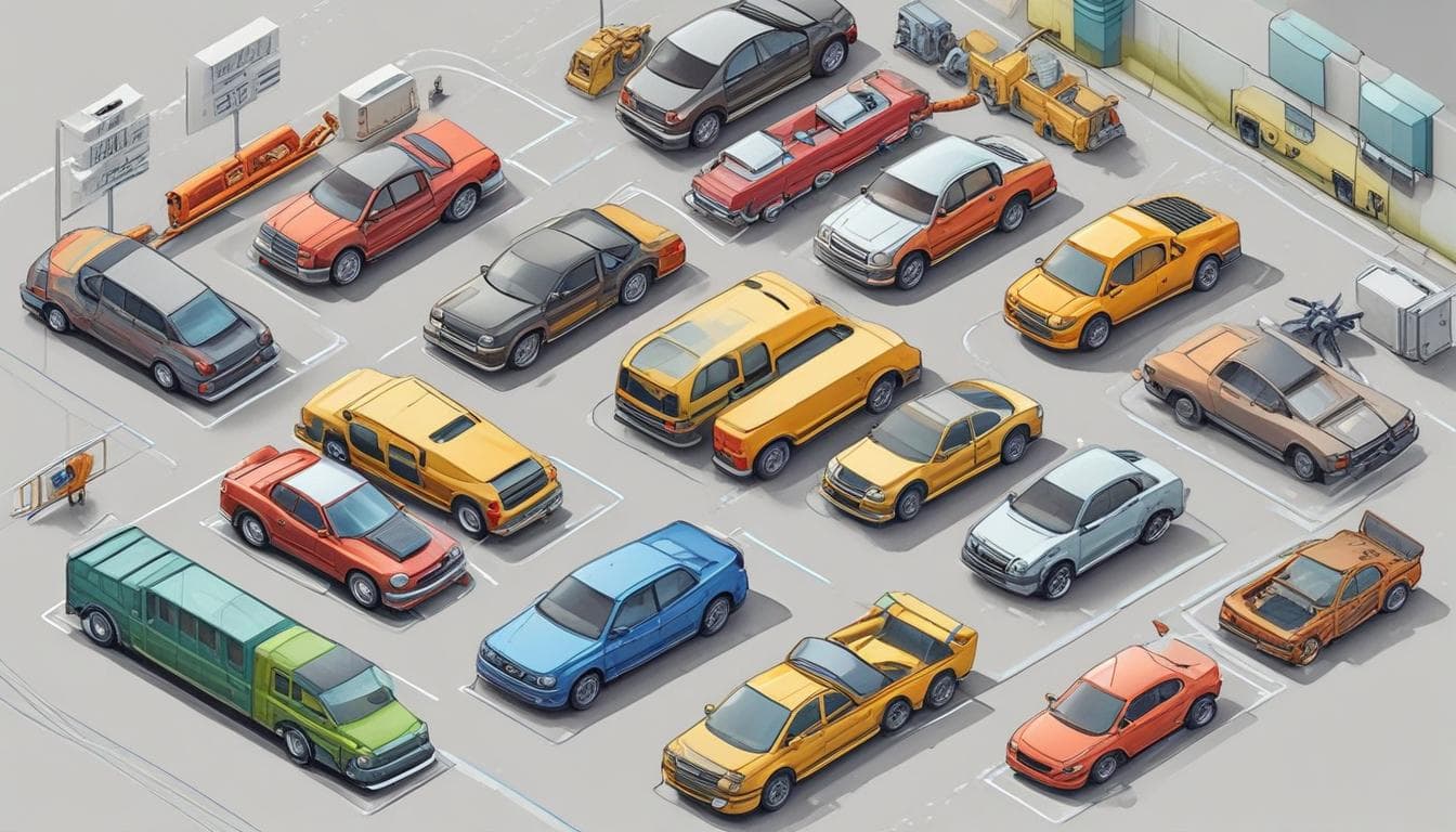 自動車サプライチェーンの図