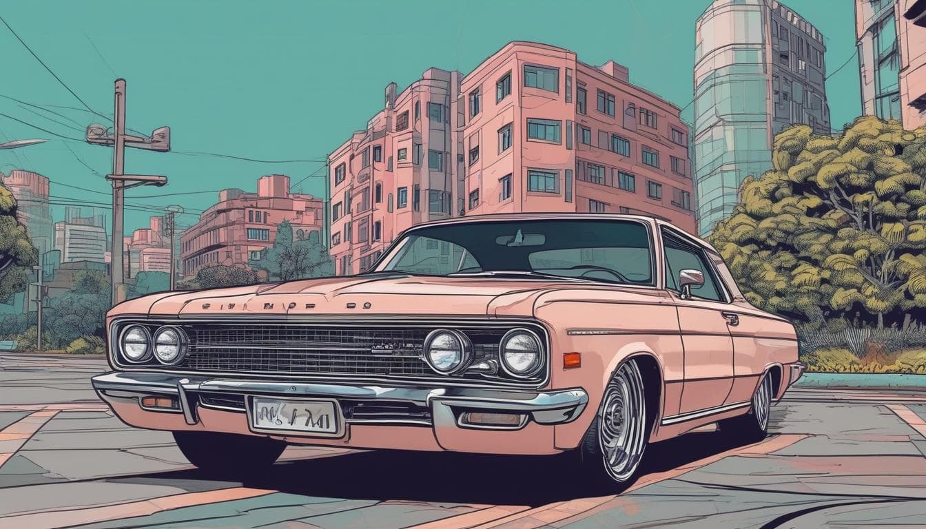 AIが自動車の様々な機能を制御するイメージ図