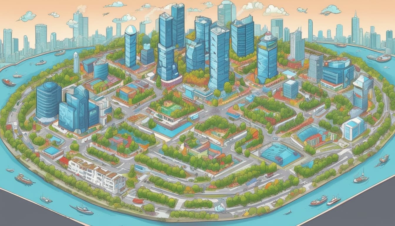 Illustration of V2X integrated into a smart city ecosystem