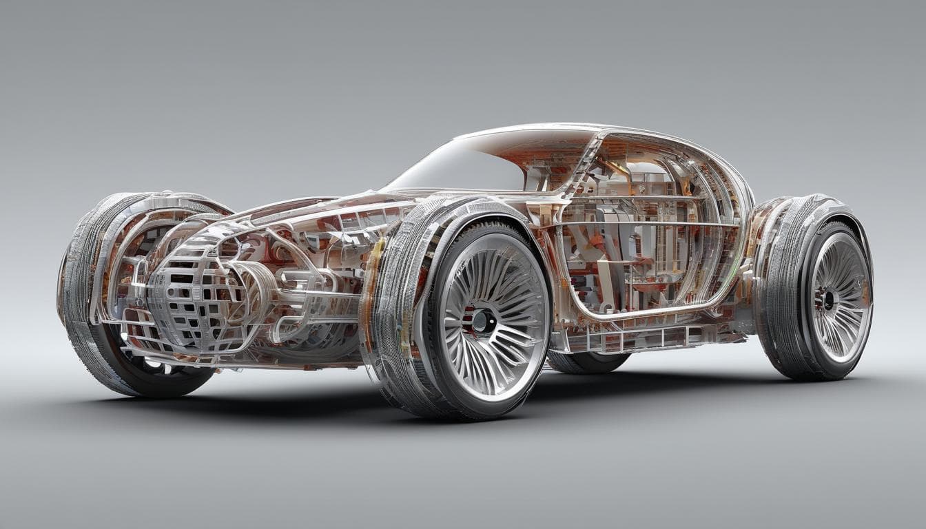 Beispiel für generatives Design im Fahrzeugbau