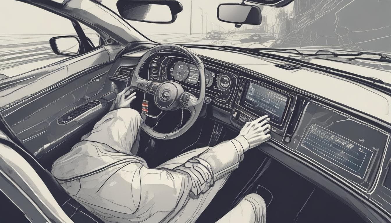 Immagine di un sistema di monitoraggio del conducente che rileva la stanchezza