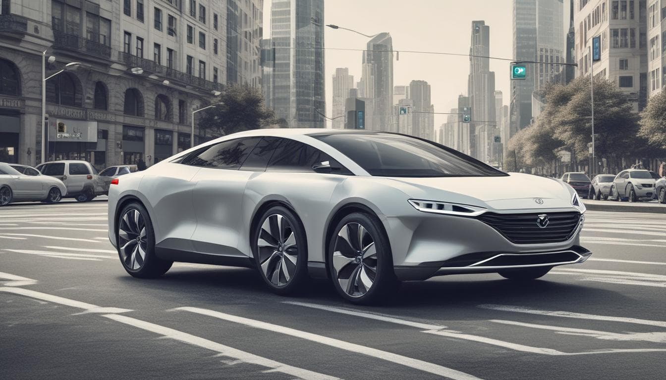 Immagine di un veicolo con sistemi ADAS attivi