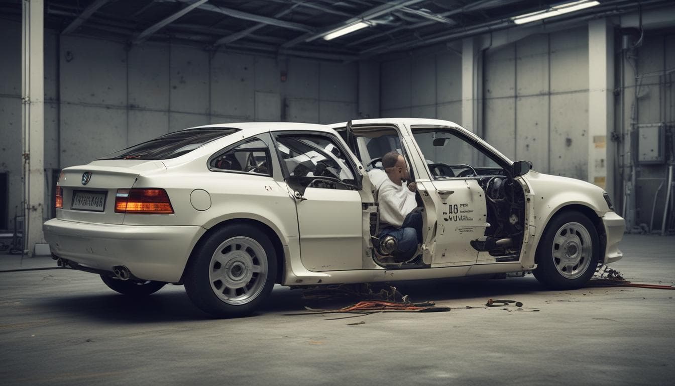 Immagine di un crash test automobilistico