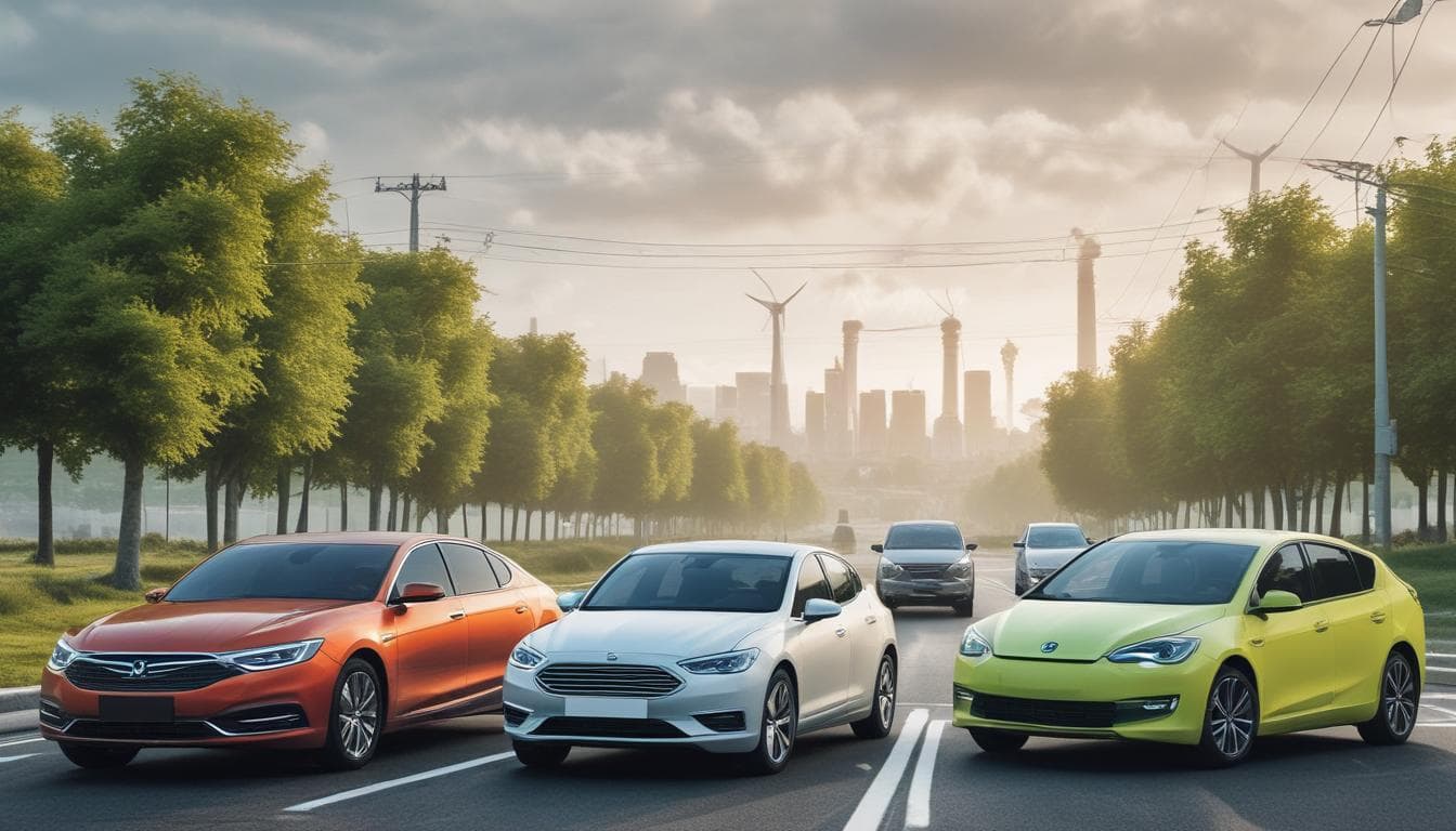 Image: A comparison of emissions from gasoline cars and EVs