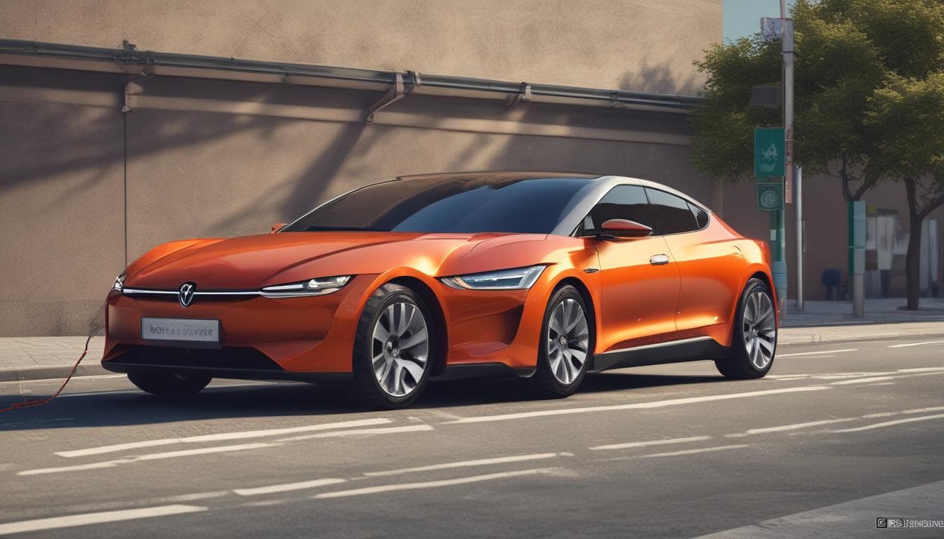 Immagine di un'auto elettrica in fase di ricarica