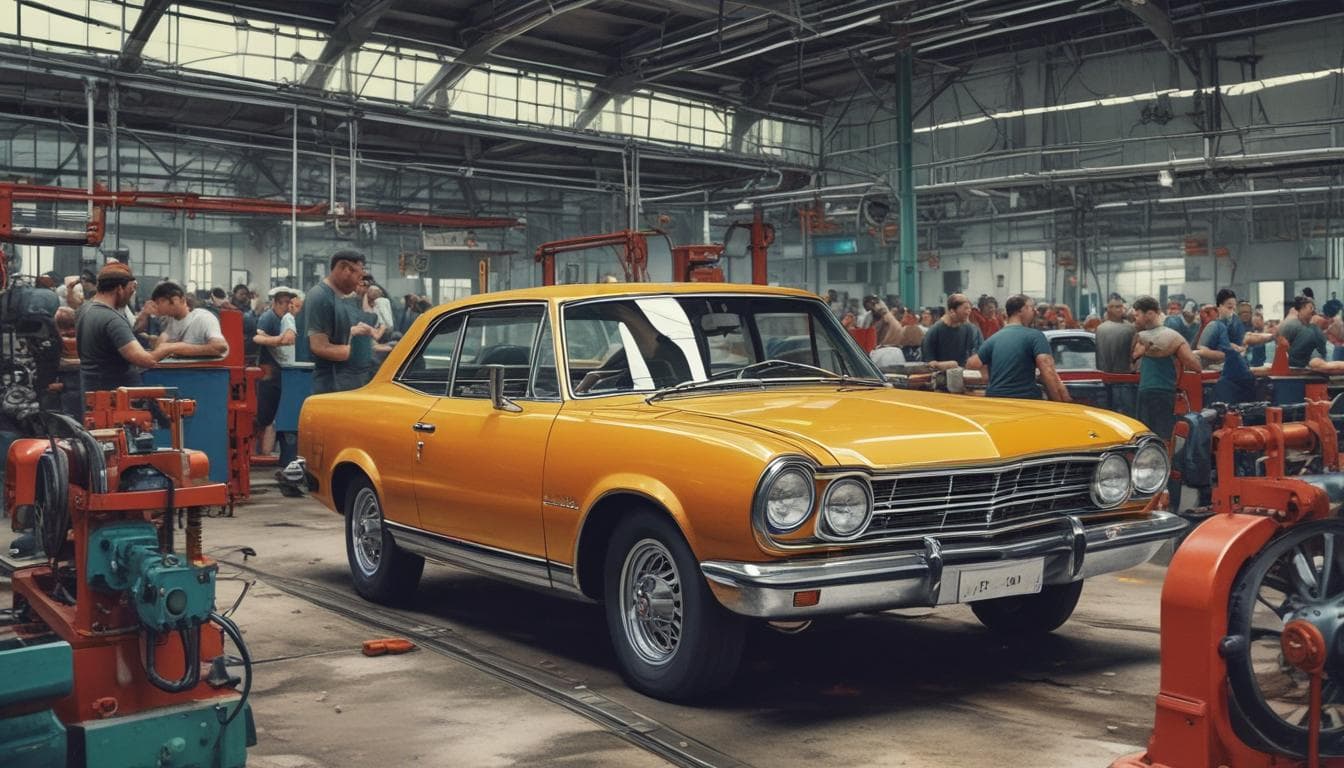 Immagine di una fabbrica di componenti per auto in fase di riconversione