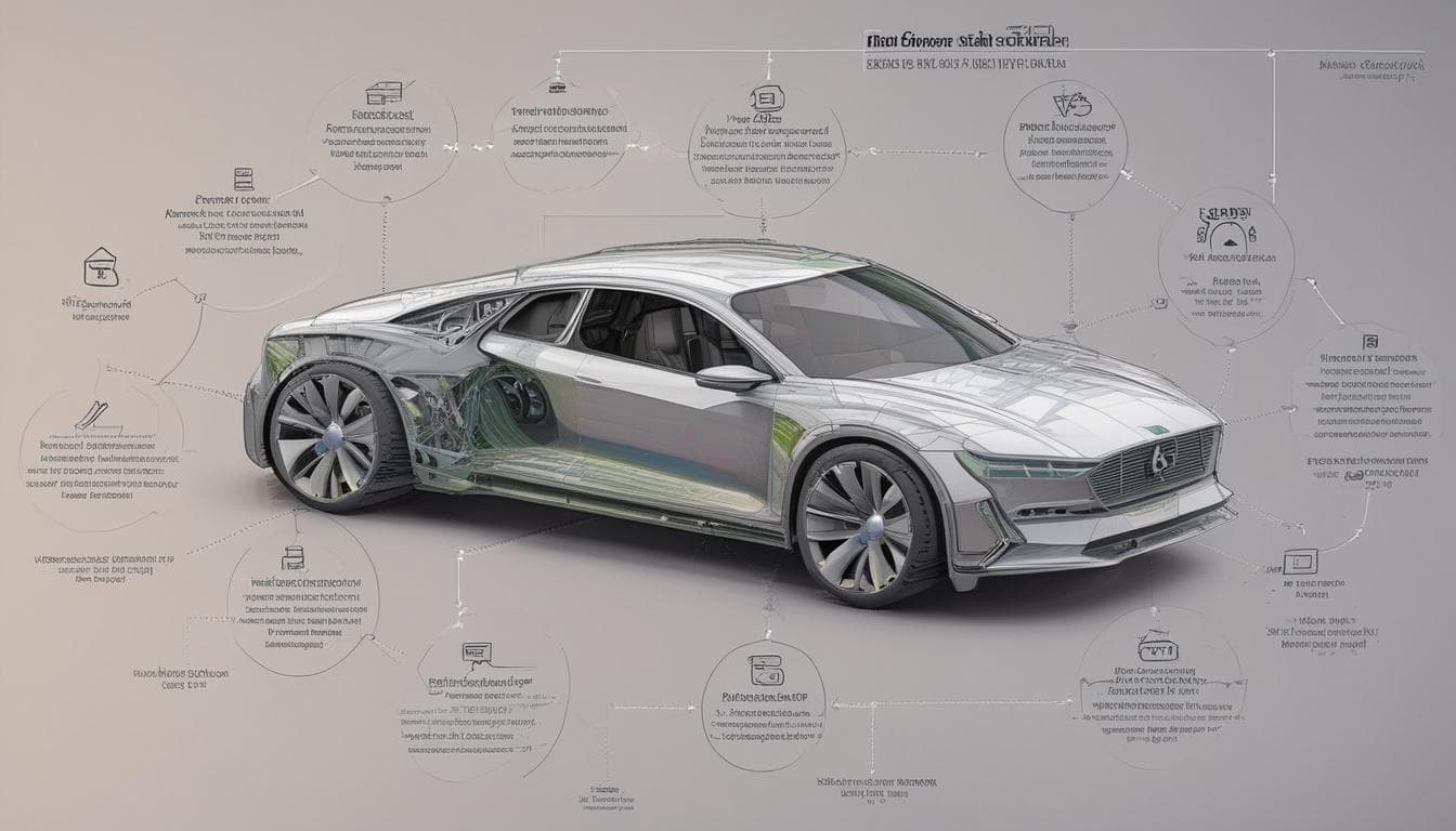 Interfaz de usuario de un SDV mostrando opciones de personalización y actualizaciones OTA