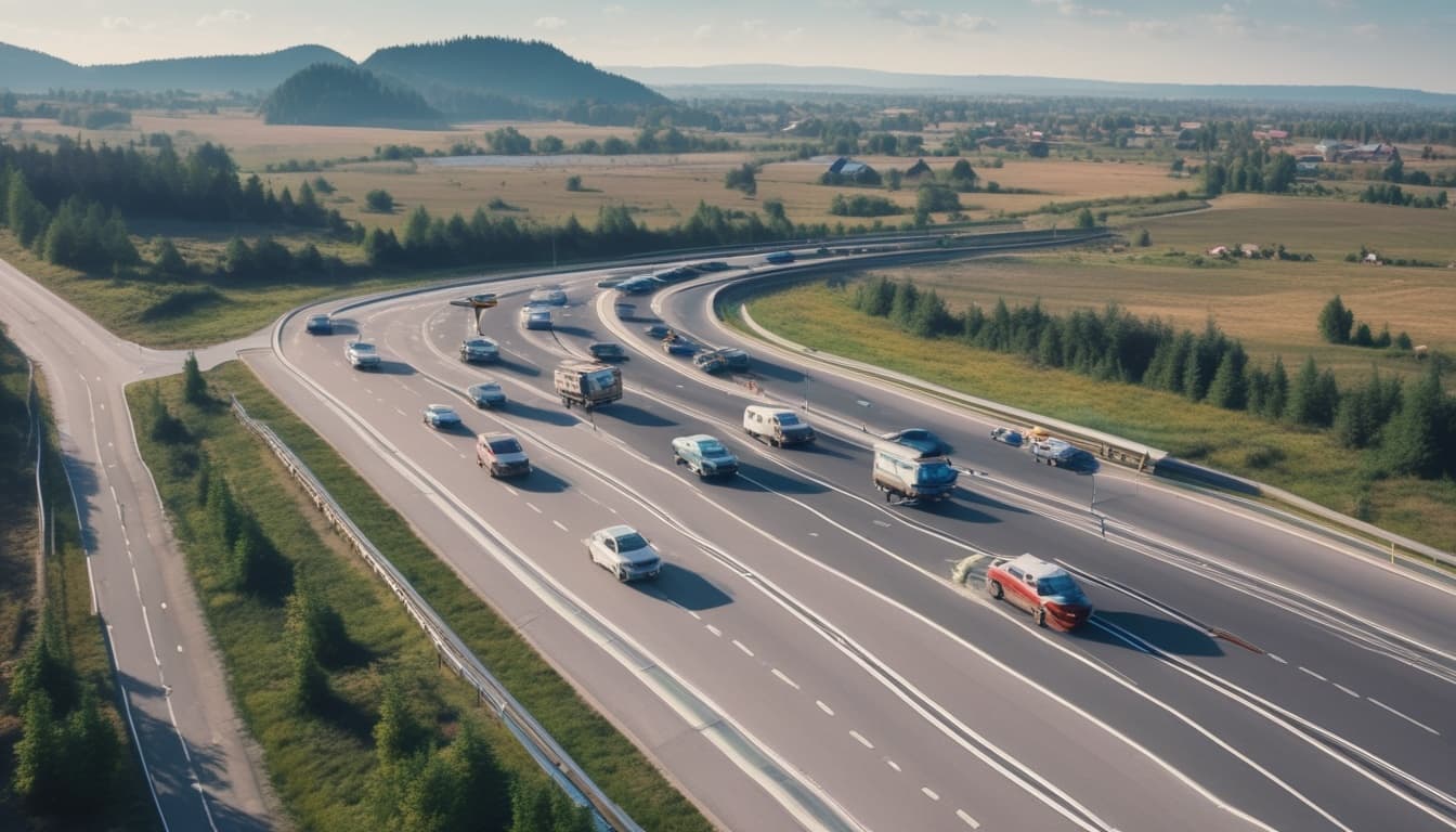 Пример изображения работы системы ADAS