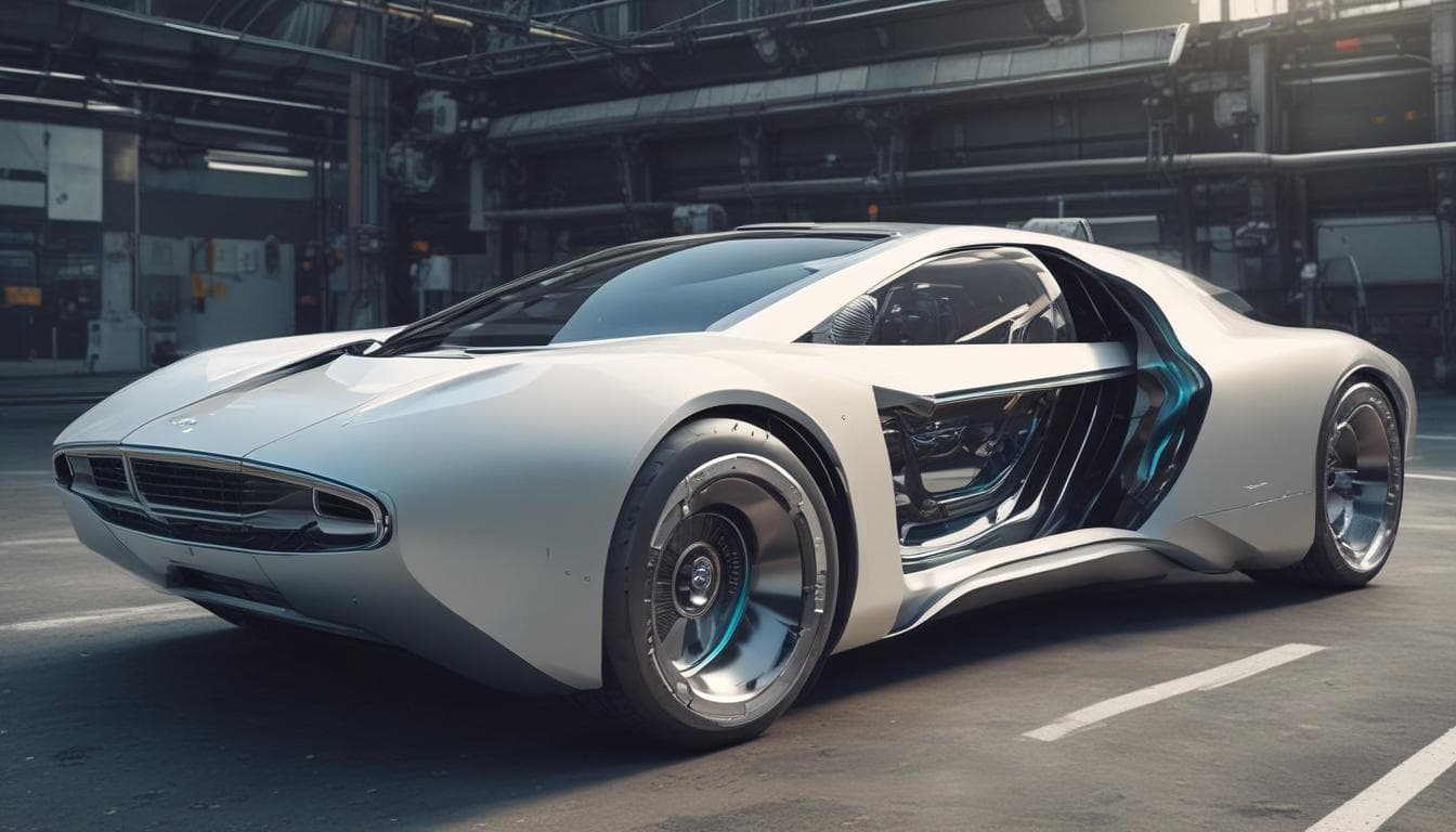 Image d'un véhicule futuriste