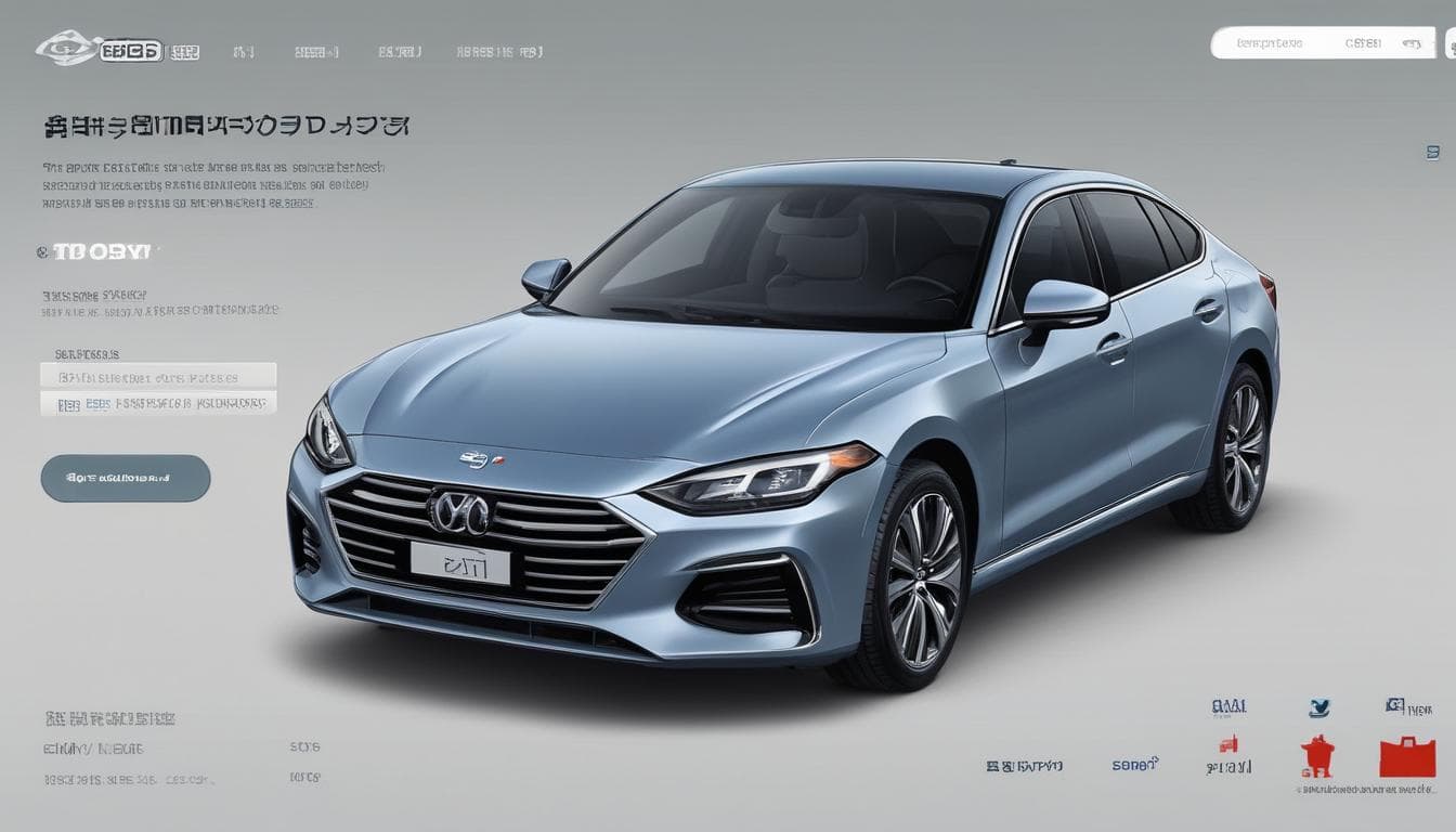 구독 서비스 차량 선택 화면 예시