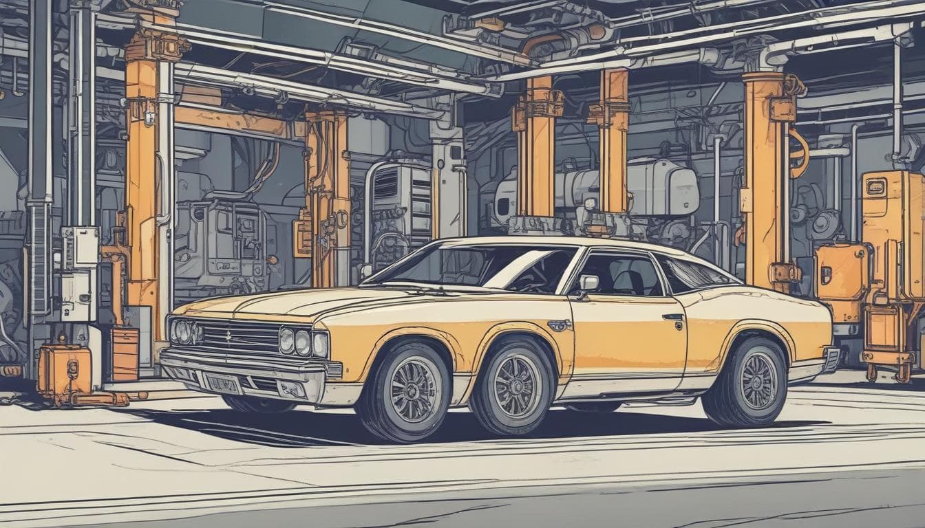 Diagram illustrating the automated vehicle inspection process