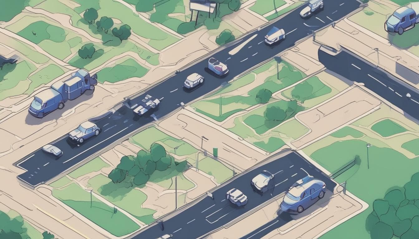 Image d'une carte des bornes de recharge