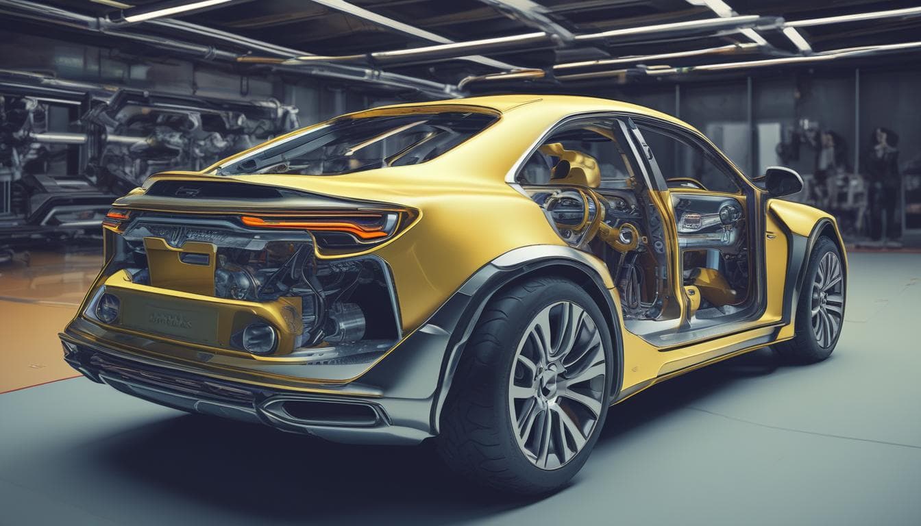 AI suggesting optimal material choices for a car chassis