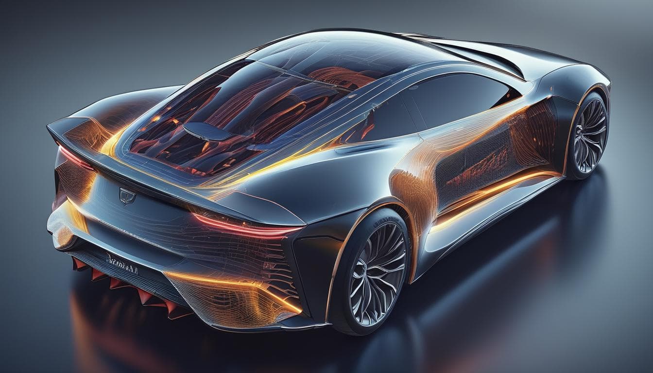 AI-powered simulation of a car's aerodynamics