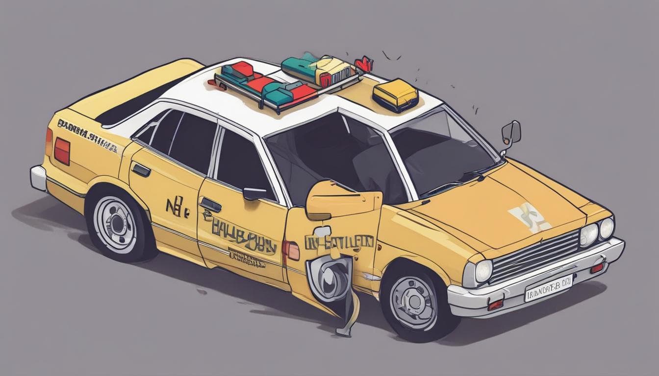 صورة لسيارة متصلة بخدمات الطوارئ