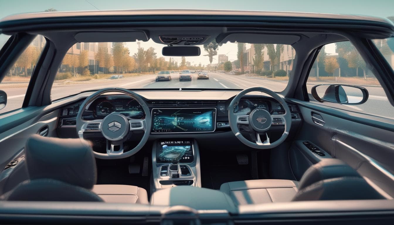 Imagen: Pasajero interactuando con un vehículo autónomo mediante XR