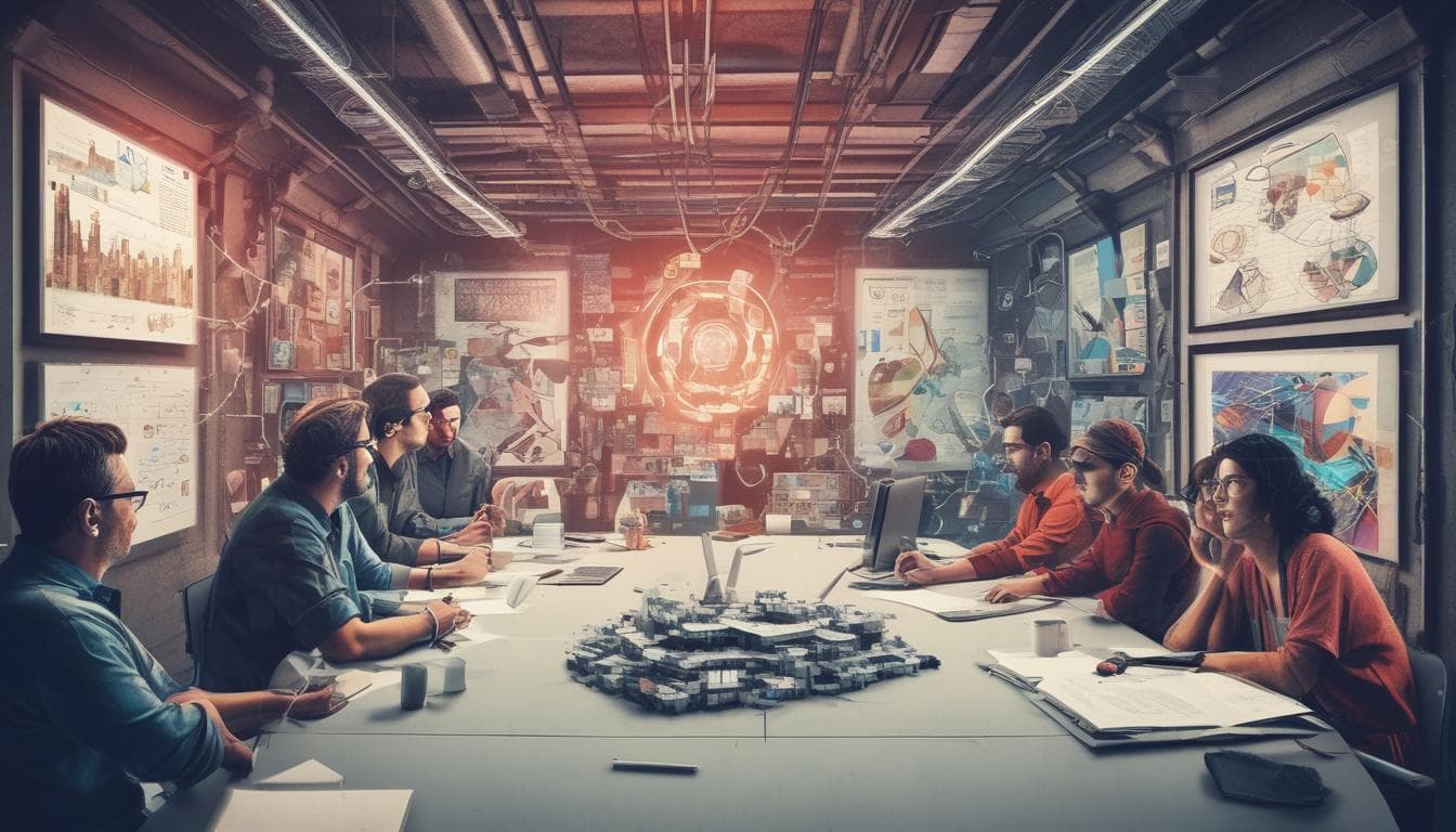 Imagen: Equipo de diseño colaborando en un entorno virtual