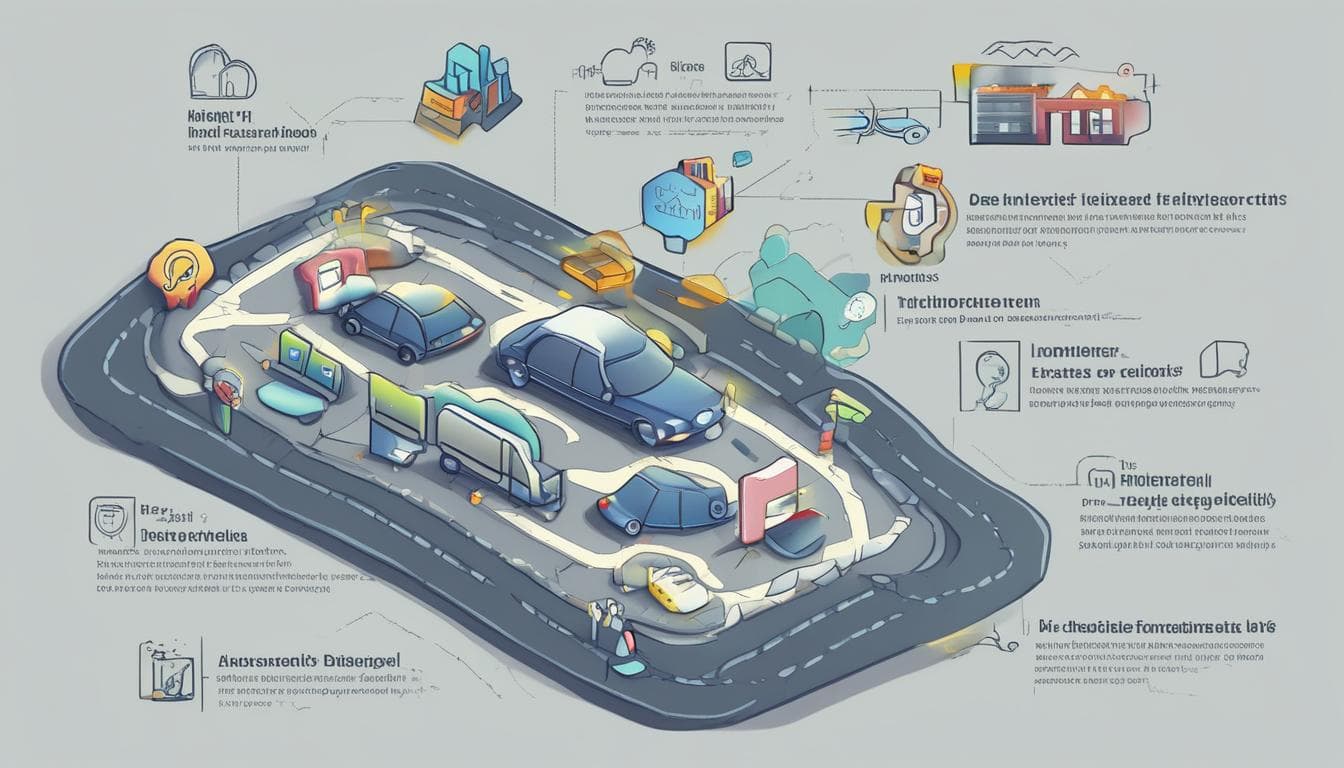 Grafik mit den Stufen des autonomen Fahrens