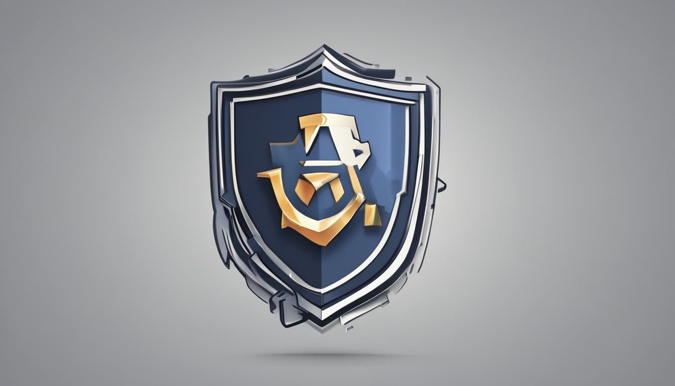 데이터 보안을 상징하는 방패와 자동차 아이콘