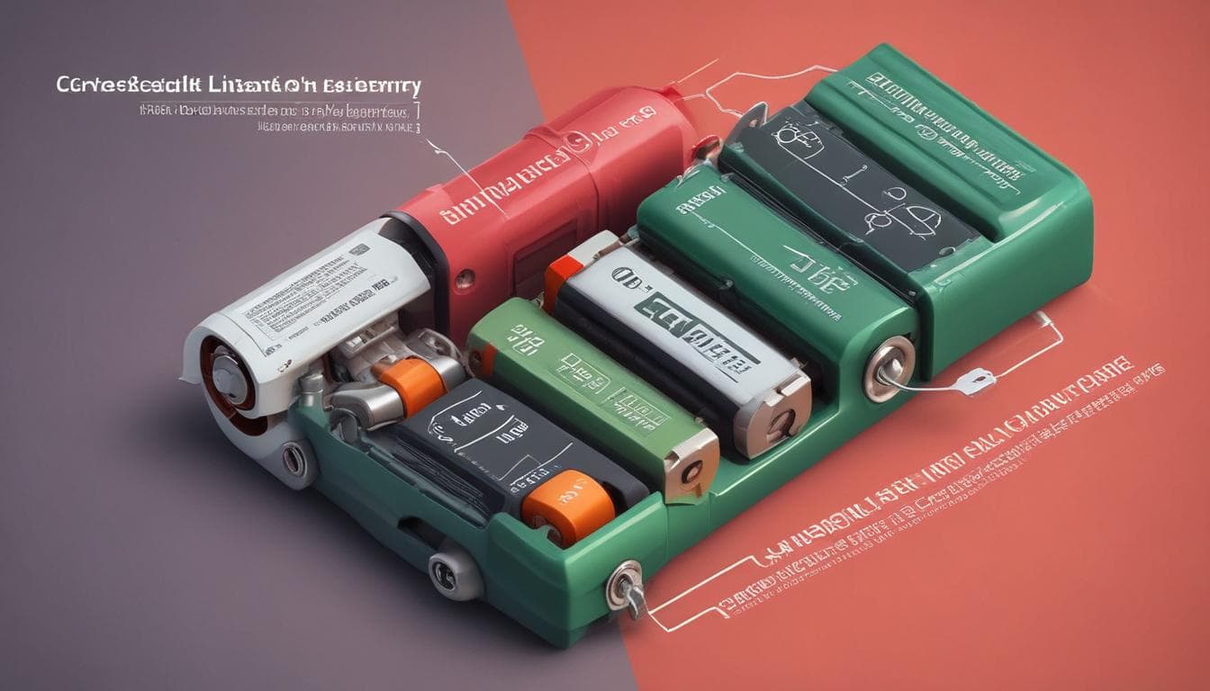 Image d'une batterie à l'état solide et comparaison avec une batterie lithium-ion classique