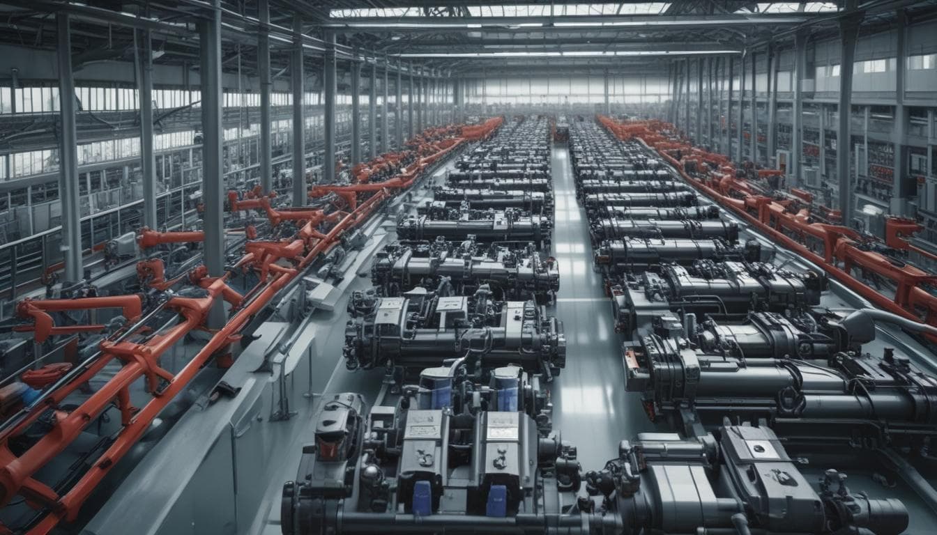 Image d'une usine de production de batteries