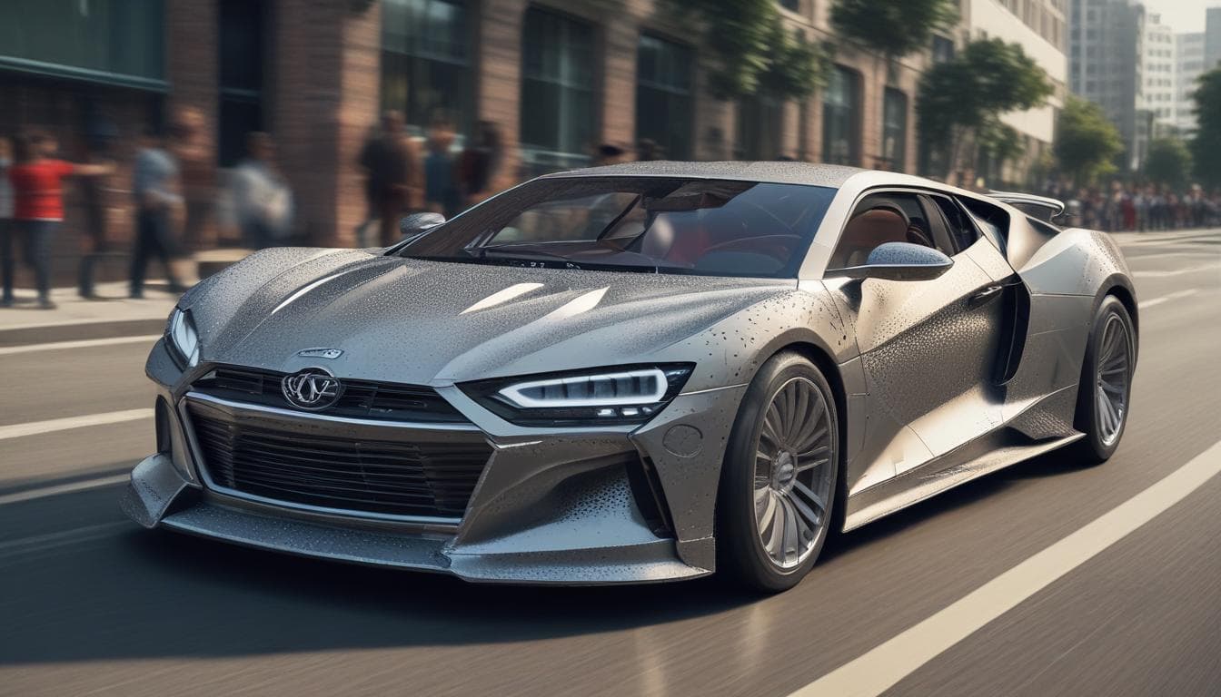 Ejemplo de una pieza de automóvil impresa en 4D