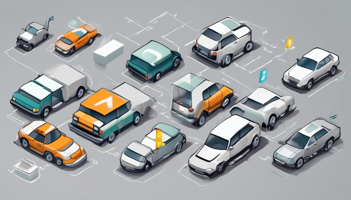 Imagem de um diagrama ilustrando a aplicação da blockchain na cadeia de suprimentos automotiva