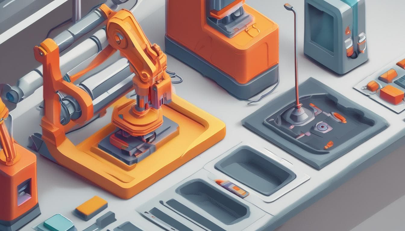 Imagen que muestra una impresora 3D produciendo una pieza de automóvil