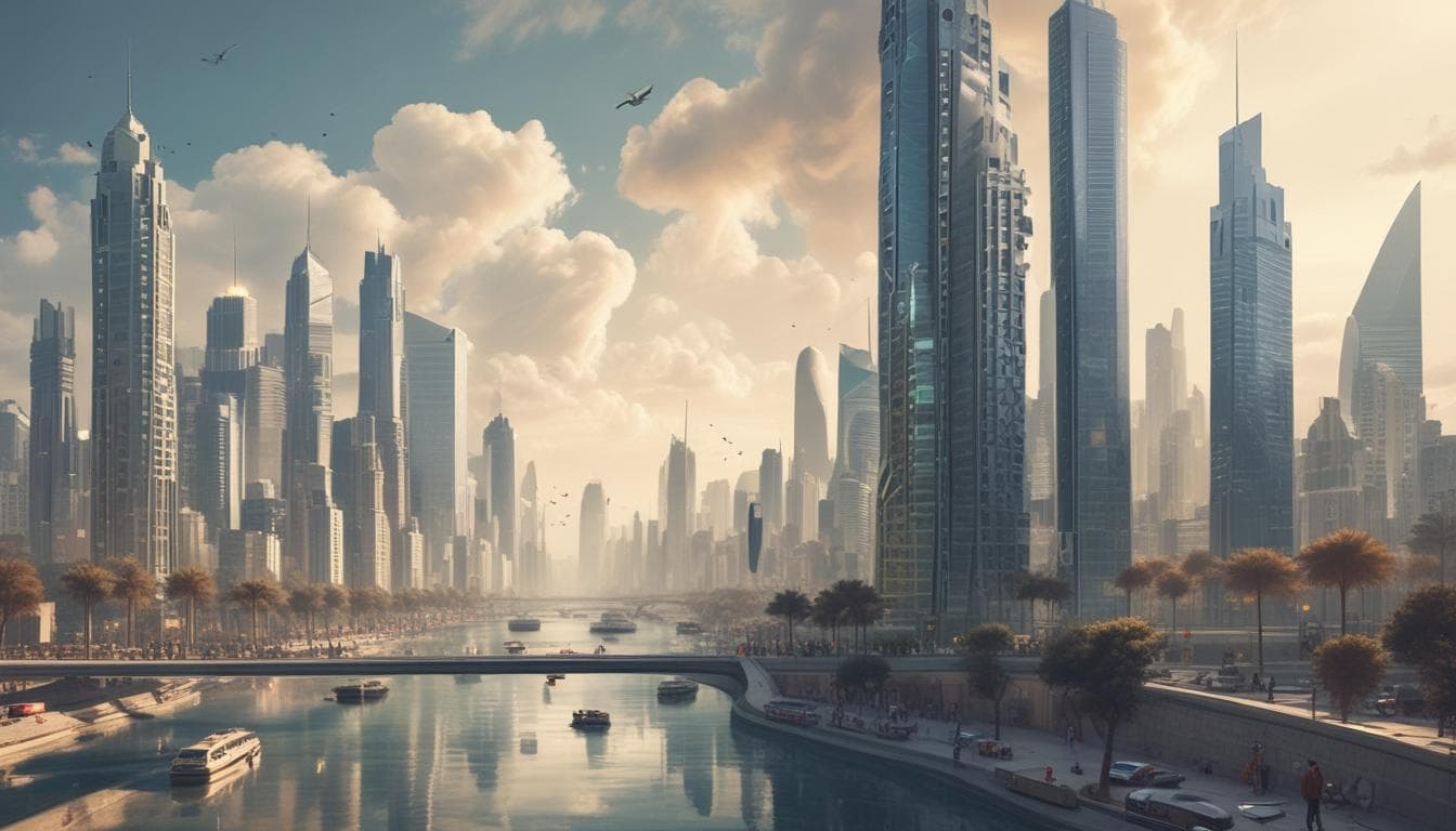 صورة لمدينة ذات هواء نقي